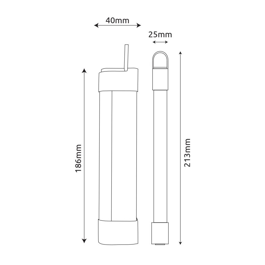 Globo - LED Laetav köögikapialune valgusti 3-ühes LED/2W/5V 3000/4000/7000K 800 mAh