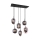 Globo - Asendusklaas lühtrile BLACKY E14, must, läbimõõt 15,8 cm