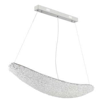 Globo - hämardatav LED-lühter riputuskaabliga LED/40W/230V 2700-6000K läikiv kroom + kaugjuhtimispult