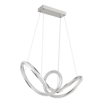 Globo - Hämardatav LED-lühter riputuskaabliga LED/45W/230V 2700-6000K läikiv kroom + kaugjuhtimispult