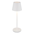 Globo - hämardatav puutejuhtimisega laetav välitingimustes kasutatav LED-laualamp 3-ühes LED/3W/5V 3000/4000/5000K IP54 1800 mAh valge
