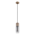 Globo - Kaabliga ripatslamp 1xE27/25W/230V, pronksviimistlusega, läbimõõt 10,5 cm
