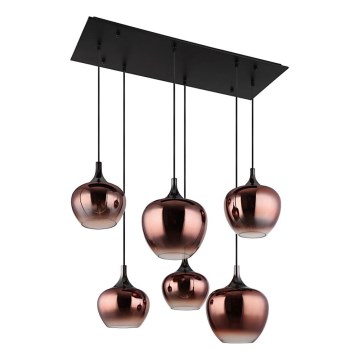 Globo - kaablil rippuv lühter 6xE27/40W/230V vasevärvi