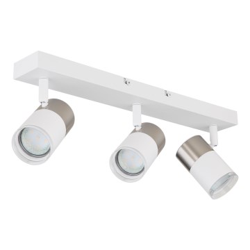 Globo - Kohtvalgusti 3xGU10/25W/230V valge/matt kroom