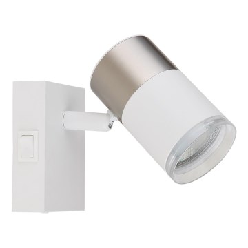Globo - Kohtvalgusti seinale 1xGU10/25W/230V valge/matt kroom