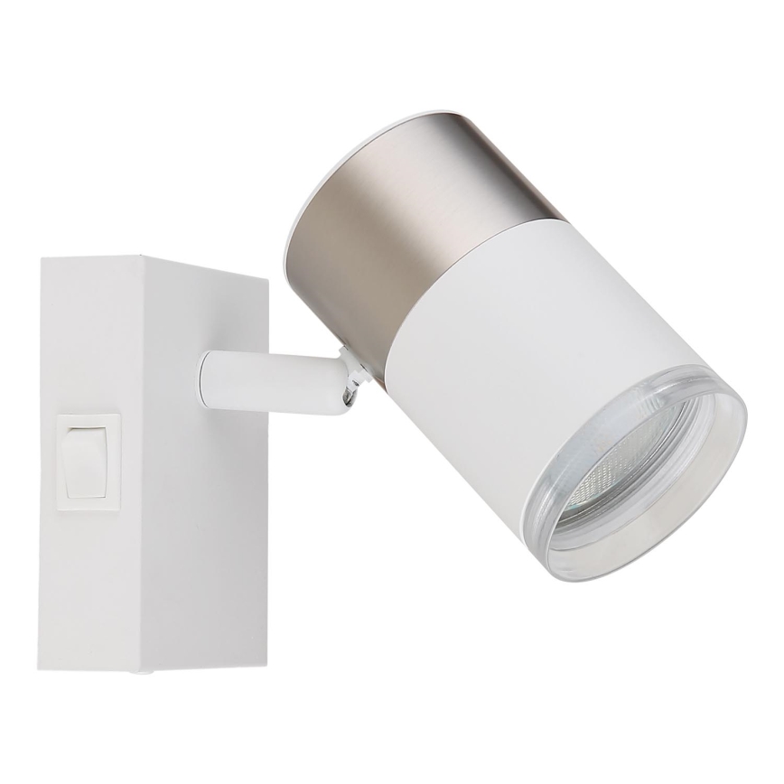 Globo - Kohtvalgusti seinale 1xGU10/25W/230V valge/matt kroom