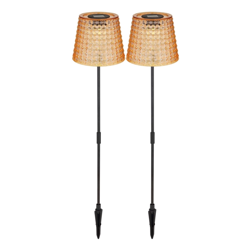Globo - KOMPLEKT 2x LED Päikesepaneeliga valgusti LED/0,06W/3V IP44 oranž