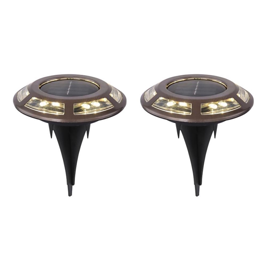 Globo - KOMPLEKT 2x LED Päikesepaneeliga valgusti LED/0,72W/3V 3200K IP44 300 mAh