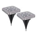 Globo - KOMPLEKT 2x LED Päikesepaneeliga valgusti LED/0,8W/1,2V IP44 300 mAh