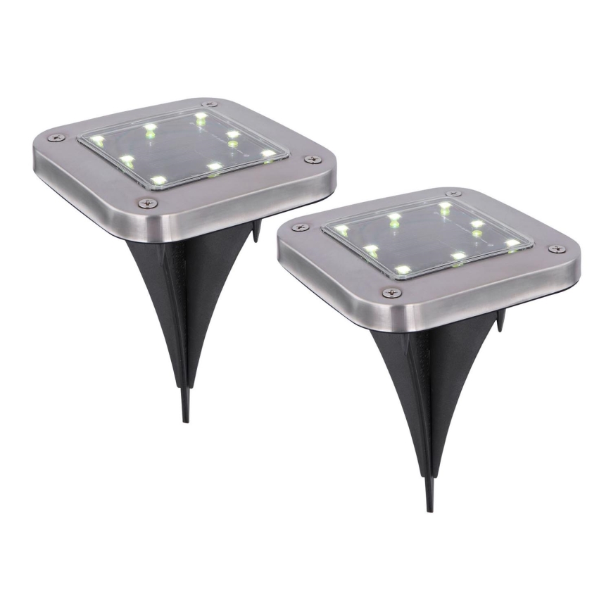 Globo - KOMPLEKT 2x LED Päikesepaneeliga valgusti LED/0,8W/1,2V IP44 300 mAh