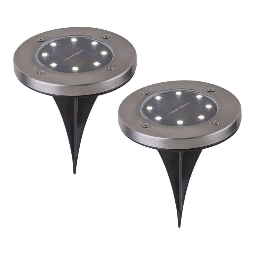Globo - KOMPLEKT 2x LED Päikesepaneeliga valgusti LED/0,8W/3V IP44 300 mAh