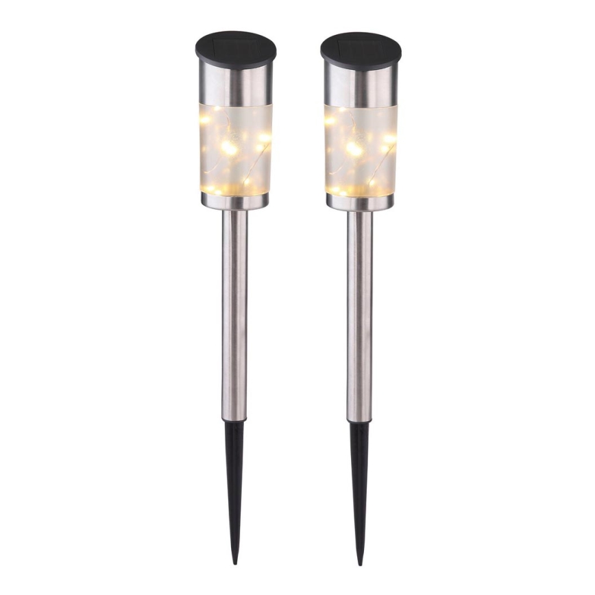 Globo- KOMPLEKT 2x Päikesepaneeliga valgusti 10xLED/0,06W/1,2V IP44