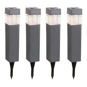 Globo - KOMPLEKT 4x LED Päikesepaneeliga valgusti LED/0,06W/3,2V IP44