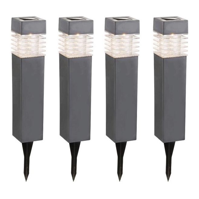 Globo - KOMPLEKT 4x LED Päikesepaneeliga valgusti LED/0,06W/3,2V IP44