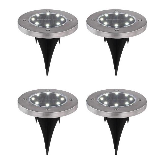 Globo - KOMPLEKT 4x LED Päikesepaneeliga valgusti LED/0,1W/3V IP44 300 mAh