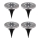 Globo - KOMPLEKT 4x LED Päikesepaneeliga valgusti LED/0,1W/3V IP44 300 mAh