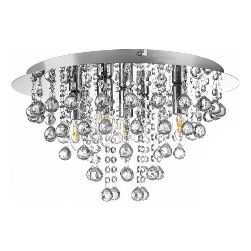 Globo - Laevalgusti 5xE14/40W/230V d. 46 cm läikiv kroom