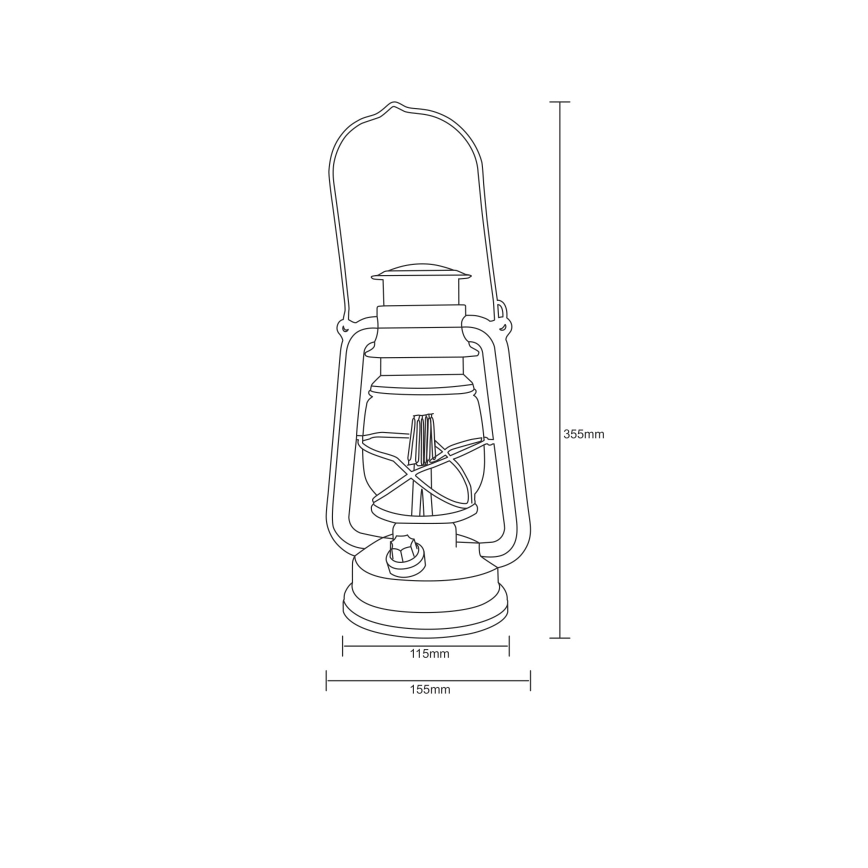 Globo - LED Dekoratiivne latern LED/0,5W/3xAA