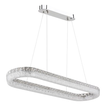 Globo - LED-hämardatav kaabliga rippvalgusti LED/40W/230V 2700-6000K läbipaistev + kaugjuhtimispultiga