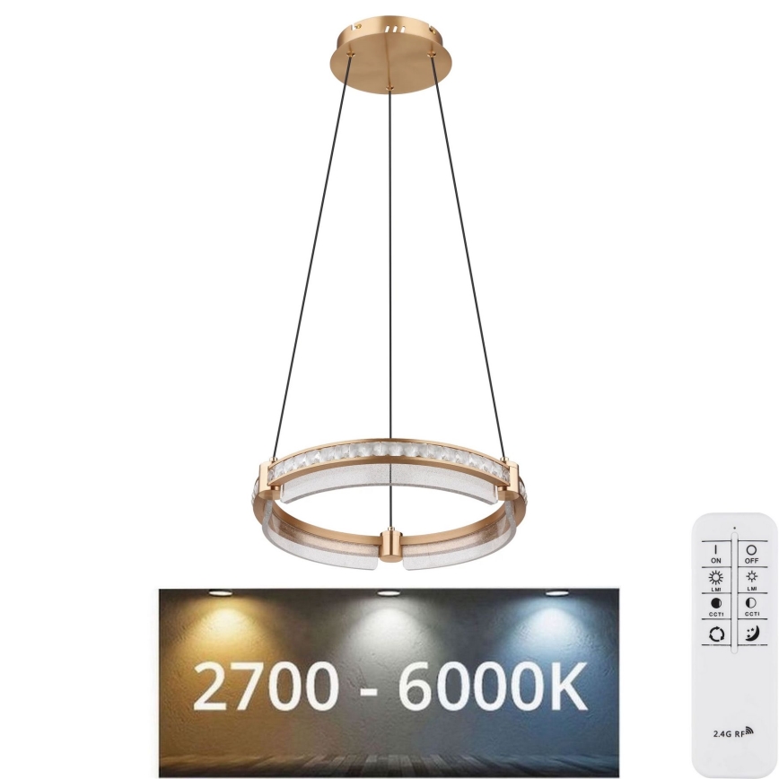 Globo - LED Hämardatav kristall-lühter LED/36W/230V 2700K-6000K + kaugjuhtimispult