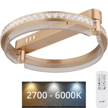 Globo - LED Hämardatav kristallist laevalgusti LED/36W/230V 2700K-6000K + kaugjuhtimispult
