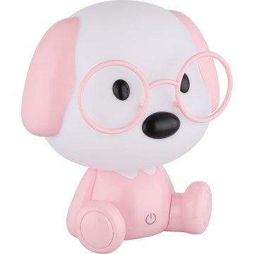 Globo - LED Hämardatav laetav laste väike öölamp LED/1W/5V 500 mAh roosa