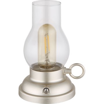 Globo - LED Hämardatav laetav puutetundlik laualamp LED/1W/3,7V 1200 mAh matt kroom