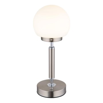 Globo - LED Hämardatav laetav puutetundlik laualamp LED/2,5W/5V 1800mAh 2700/4000/6500K matt kroom