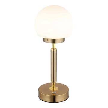 Globo - LED Hämardatav laetav puutetundlik laualamp LED/2,5W/5V 1800mAh 2700/4000/6500K messing