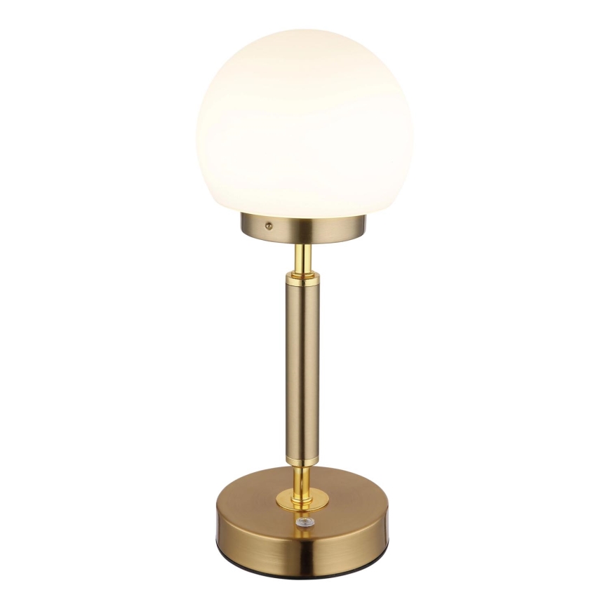 Globo - LED Hämardatav laetav puutetundlik laualamp LED/2,5W/5V 1800mAh 2700/4000/6500K messing