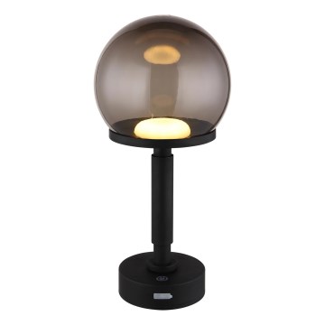 Globo - LED Hämardatav laetav puutetundlik laualamp LED/2,5W/5V 1800mAh 2700/4000/6500K must
