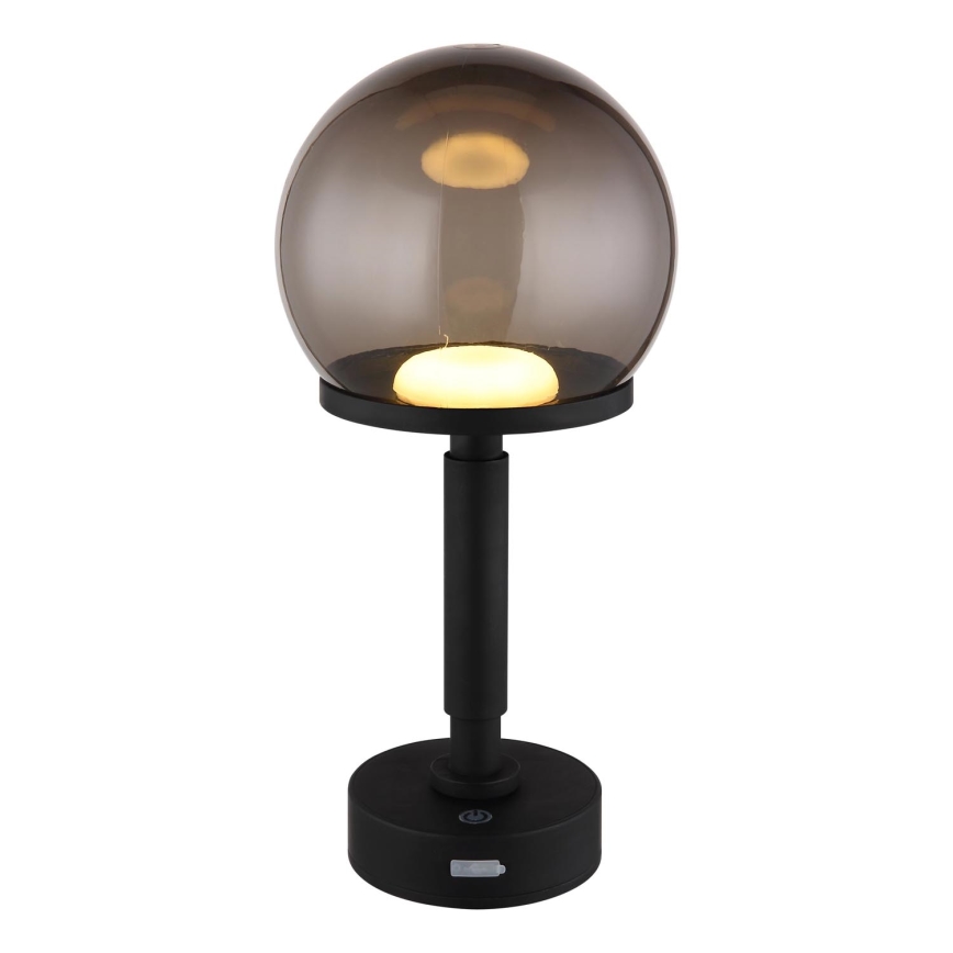 Globo - LED Hämardatav laetav puutetundlik laualamp LED/2,5W/5V 1800mAh 2700/4000/6500K must