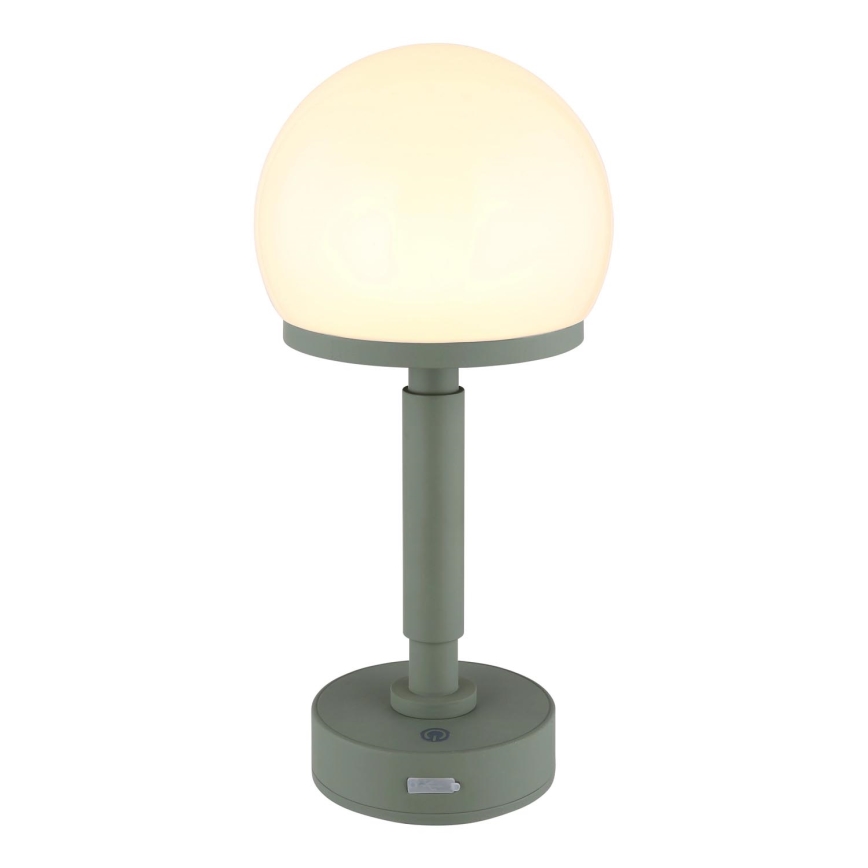 Globo - LED Hämardatav laetav puutetundlik laualamp LED/2,5W/5V 1800mAh 2800K roheline