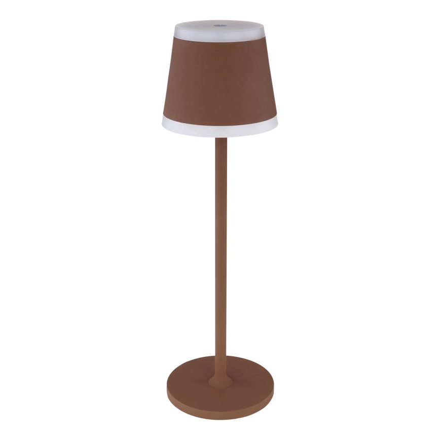 Globo - LED Hämardatav laetav puutetundlik laualamp LED/4,6W/3,7V 3000K 1800mAh pruun IP54