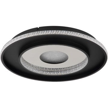Globo - LED Hämardatav laevalgusti LED/30W/230V 2700-6500K d. 52,5 cm must + kaugjuhtimispult