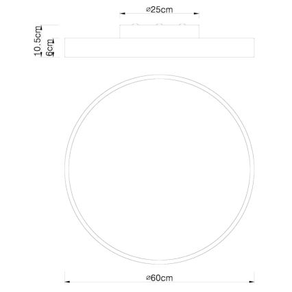 Globo - LED Hämardatav laevalgusti LED/48W/230V 3000-6000K + kaugjuhtimispult