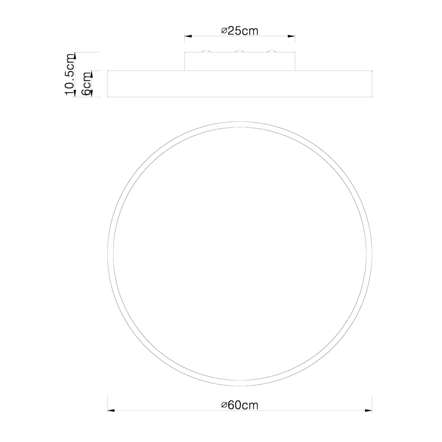 Globo - LED Hämardatav laevalgusti LED/48W/230V 3000-6000K + kaugjuhtimispult