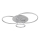 Globo - LED hämardatav laevalgusti LED/54W/230V 2700-6000K 90x70 cm hõbedane + kaugjuhtimispult