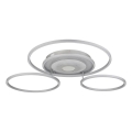 Globo - LED hämardatav laevalgusti LED/60W/230V 2700-6500K 80,8x99,2 cm hõbedane + kaugjuhtimispult