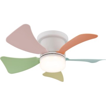 Globo - LED hämardatav laeventilaator LED/10W/230V 3000-6500K mitmevärviline + kaugjuhtimispult