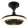 Globo - LED hämardatav laeventilaator LED/20W/230V 3000-6500K must + kaugjuhtimispult