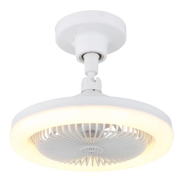 Globo - LED Hämardatav laeventilaator LED/20W/230V 3000-6500K valge + kaugjuhtimispult