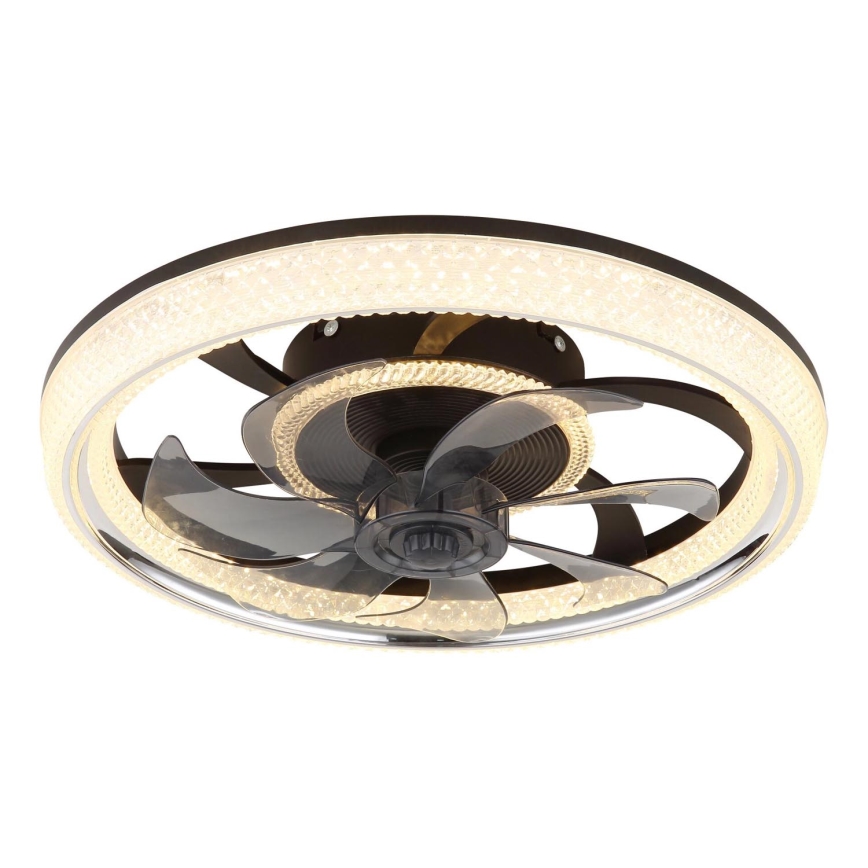 Globo - LED Hämardatav laeventilaator LED/30W/230V 2700-6000K + kaugjuhtimispult