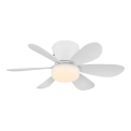 Globo - LED hämardatav laeventilaator LED/5W/230V 2700-6500K valge + kaugjuhtimispult