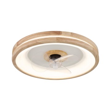 Globo - LED Hämardatav laeventilaator valgustiga LED/30W/230V 2700-6500K pruun + kaugjuhtimispult