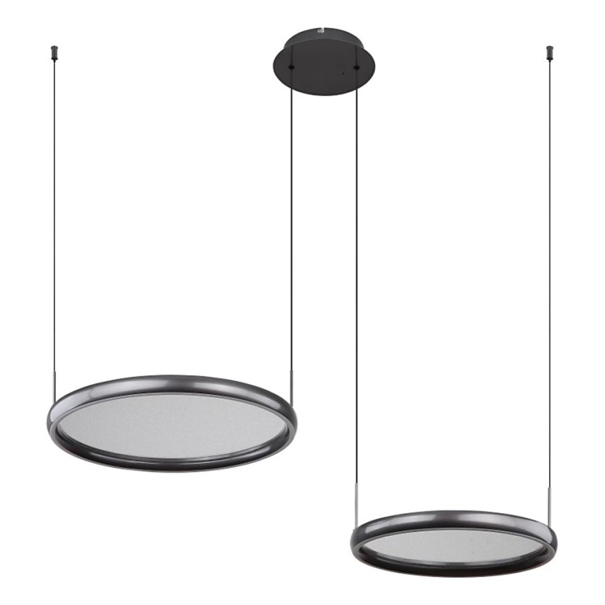 Globo - LED Hämardatav lühter LED/50W/230V 2700-6000K must + kaugjuhtimispult