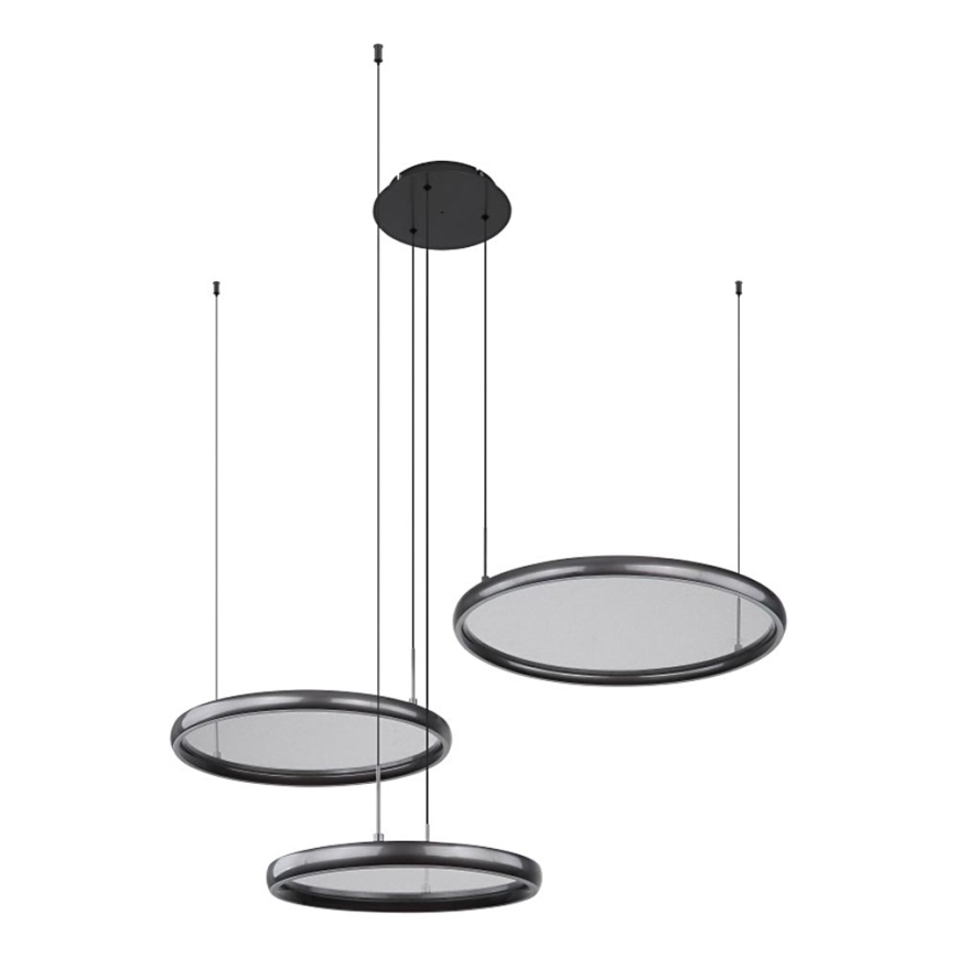 Globo - LED Hämardatav lühter LED/55W/230V 2700-6000K must + kaugjuhtimispult