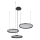 Globo - LED Hämardatav lühter LED/55W/230V 2700-6000K must + kaugjuhtimispult