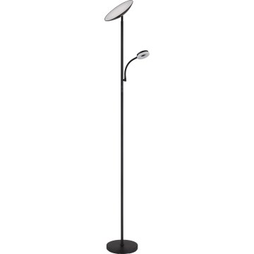 Globo - LED Hämardatav põrandalamp LED/20W/230V+ LED/5W 3000/4000/6500K must