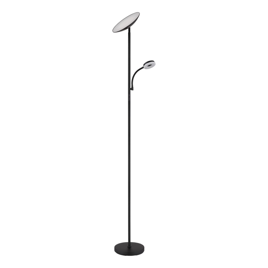 Globo - LED Hämardatav põrandalamp LED/20W/230V+ LED/5W 3000/4000/6500K must